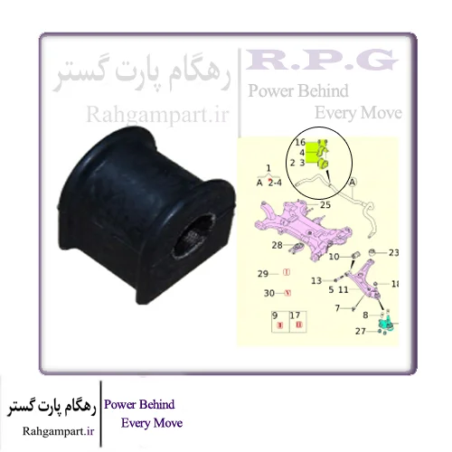 بوش میل تعادل جلو راست تیگو 8 پرو و تیگو 8 پرومکس